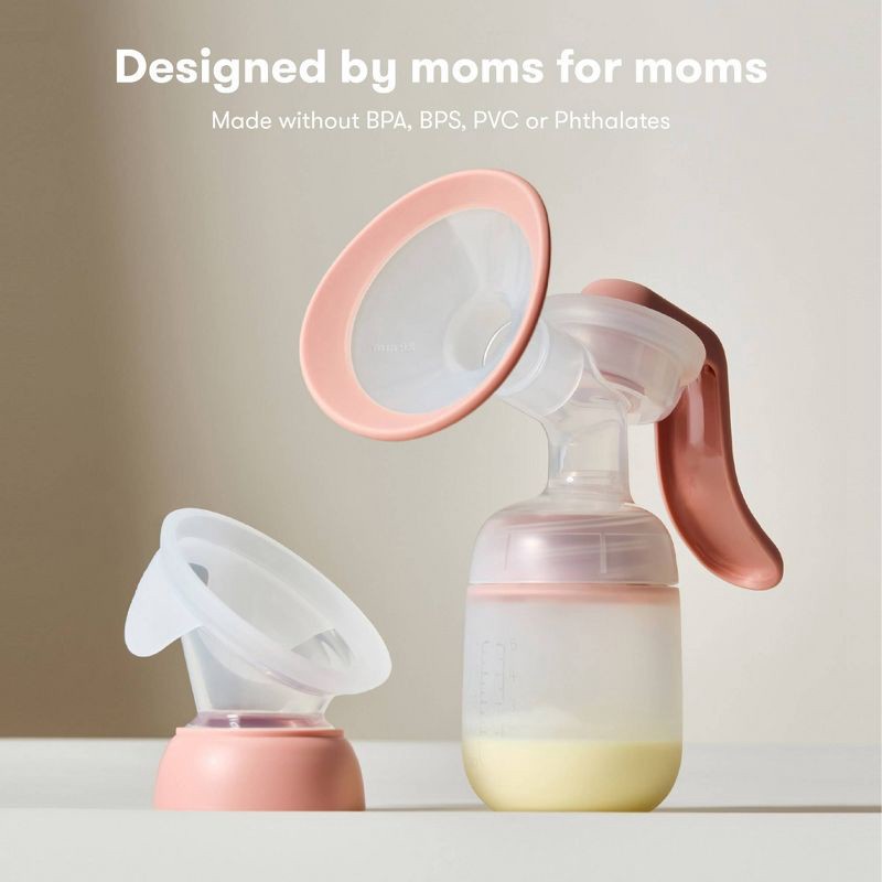 slide 6 of 7, Frida Mom 2-in-1 Manual + Silicone Suction Breast Pump - 5oz, 5 oz