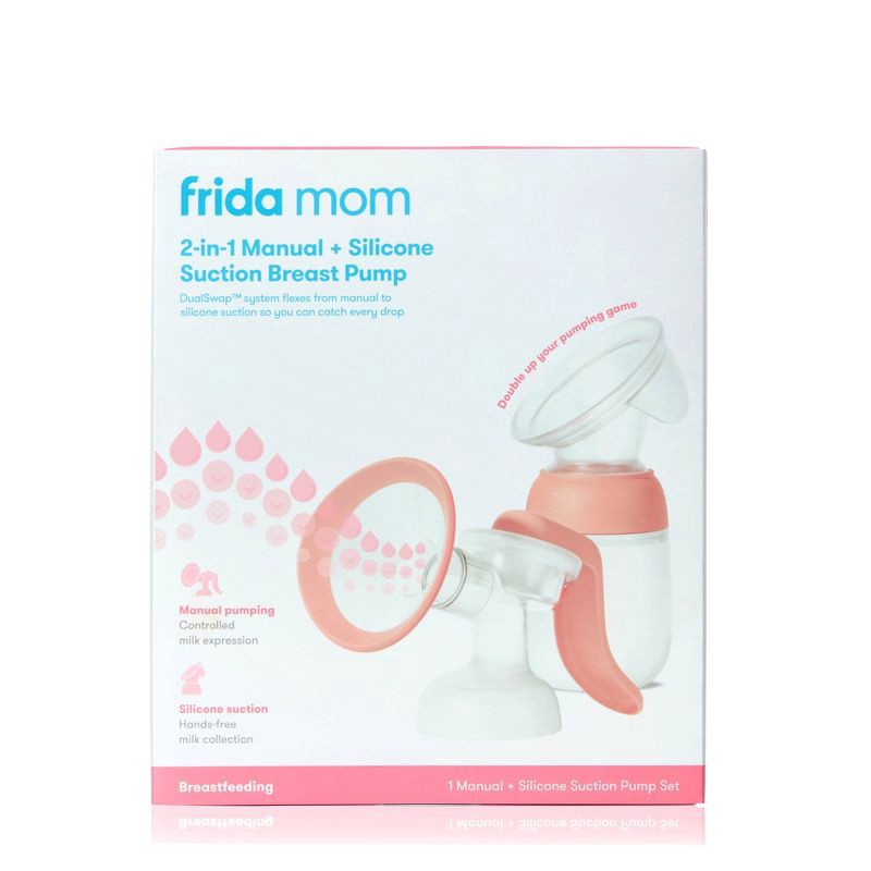 slide 7 of 7, Frida Mom 2-in-1 Manual + Silicone Suction Breast Pump - 5oz, 5 oz