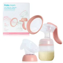 Frida Mom 2-in-1 Manual + Silicone Suction Breast Pump - 5oz