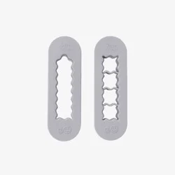 ezpz 2pc Baby-Led Food Cutter - Pewter