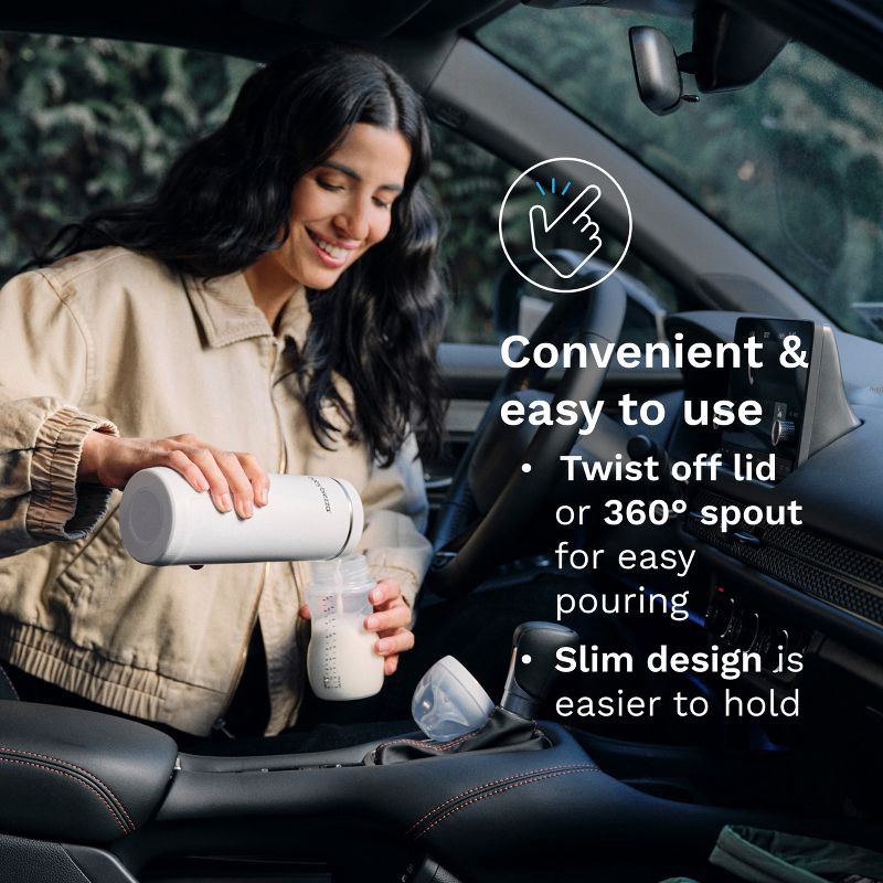 slide 5 of 10, Baby Brezza Superfast Portable Bottle Warmer - Black, 1 ct