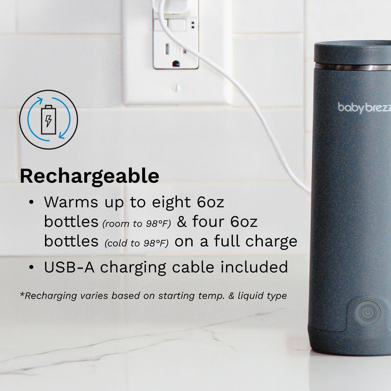 slide 7 of 10, Baby Brezza Superfast Portable Bottle Warmer - Black, 1 ct