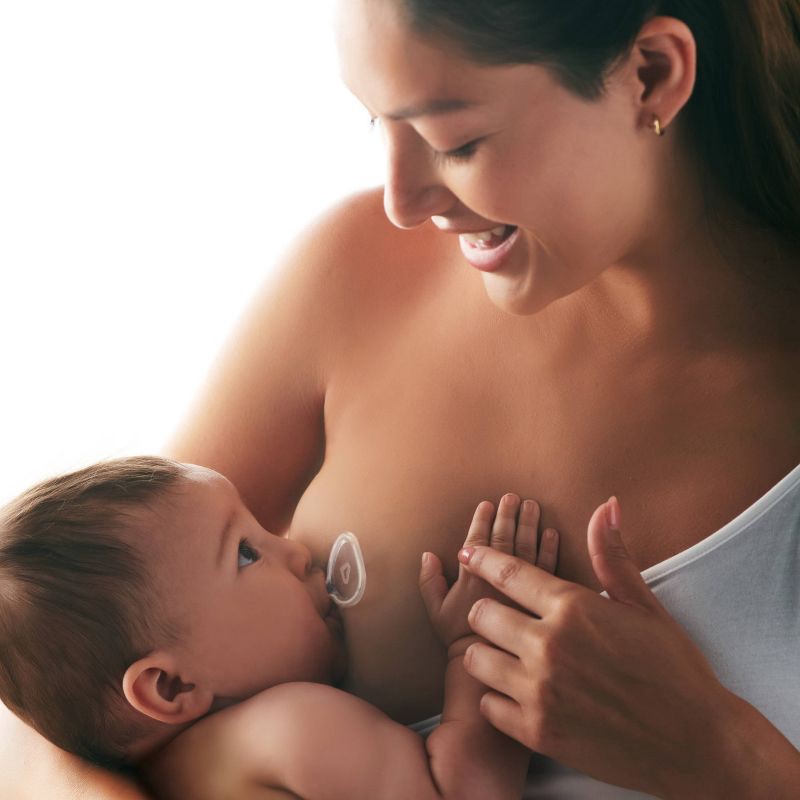 slide 7 of 10, Munchkin Flow Nipple Shield + With See-Thru Channel to Watch Milk Flow 24mm, 1 ct