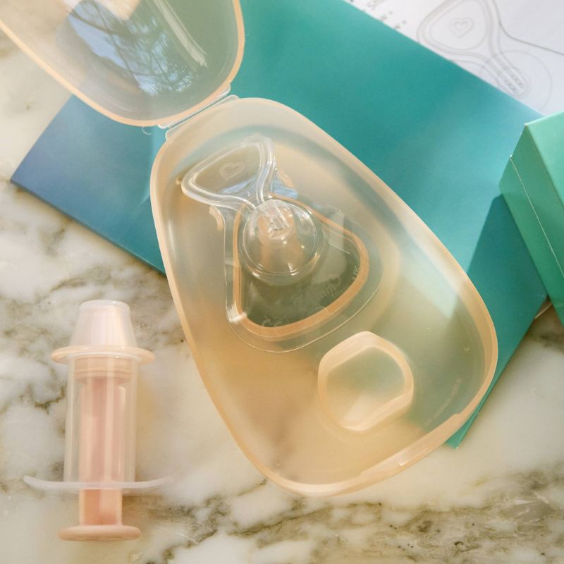 slide 8 of 10, Munchkin Flow Nipple Shield + With See-Thru Channel to Watch Milk Flow 24mm, 1 ct