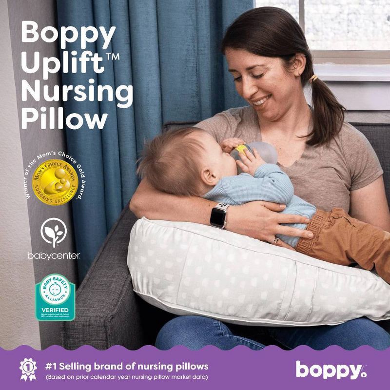 slide 2 of 9, Boppy Uplift Nursing Pillow - Tan Pebbles, 1 ct