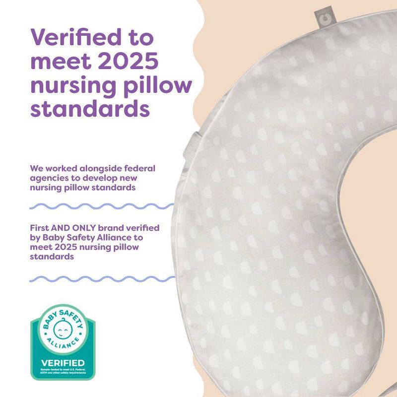slide 4 of 9, Boppy Uplift Nursing Pillow - Tan Pebbles, 1 ct