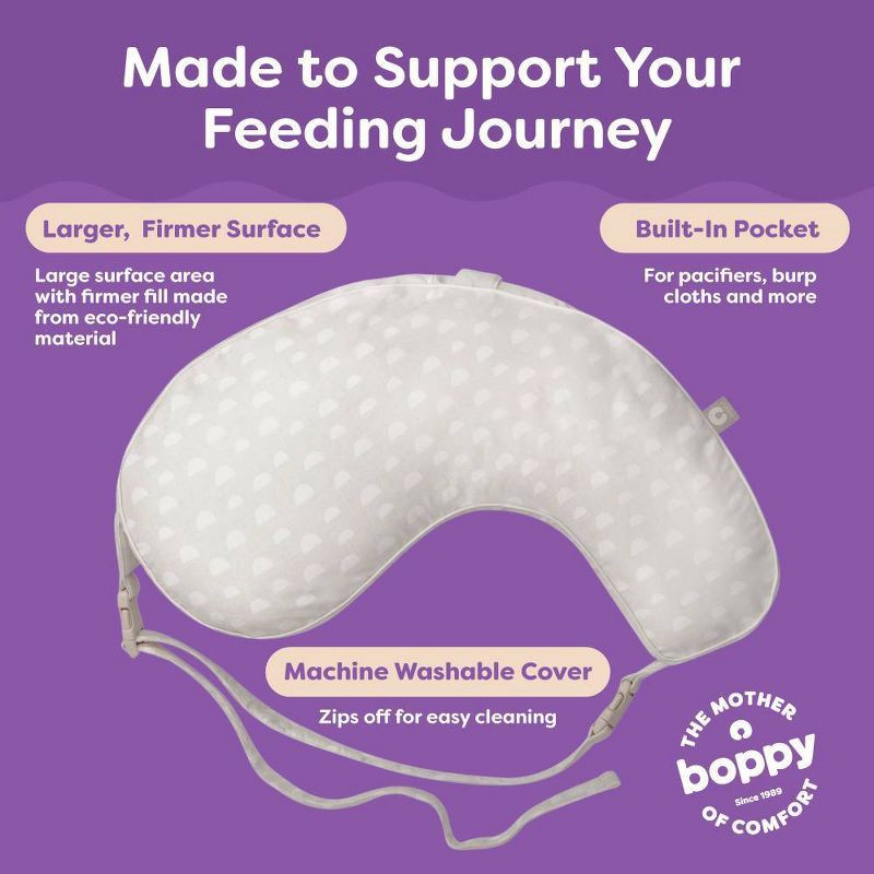 slide 5 of 9, Boppy Uplift Nursing Pillow - Tan Pebbles, 1 ct