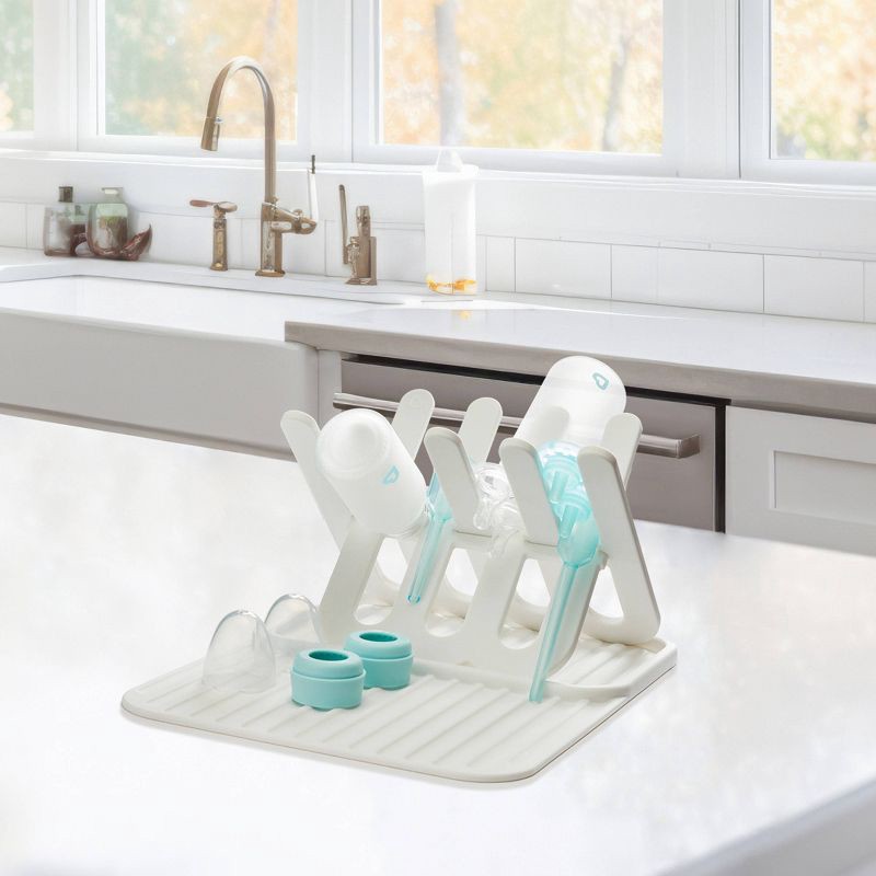 slide 2 of 6, Munchkin Silicone Drying Rack & Mat - White, 1 ct