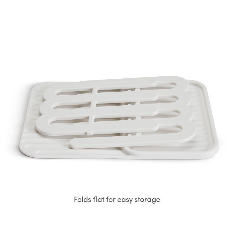 slide 4 of 6, Munchkin Silicone Drying Rack & Mat - White, 1 ct