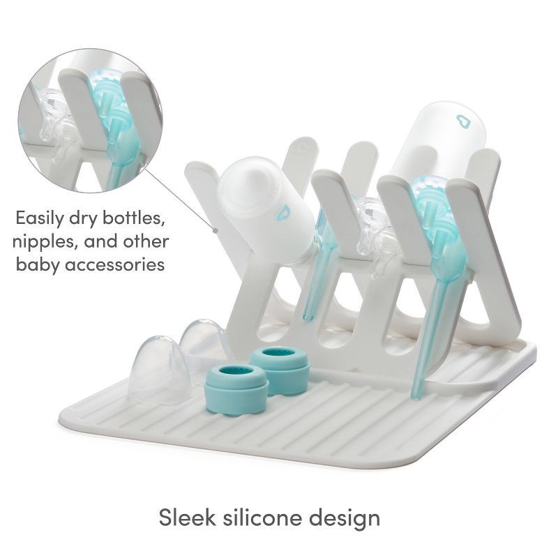slide 5 of 6, Munchkin Silicone Drying Rack & Mat - White, 1 ct