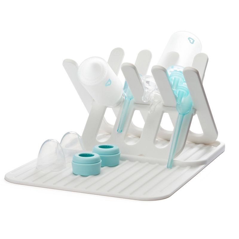 slide 1 of 6, Munchkin Silicone Drying Rack & Mat - White, 1 ct