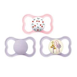 MAM Air Day & Night Pacifier 6m+ - Girl - 3pk