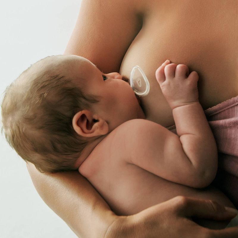 slide 5 of 10, Munchkin Flow Nipple Shield + With See-Thru Channel to Watch Milk Flow 20mm, 1 ct