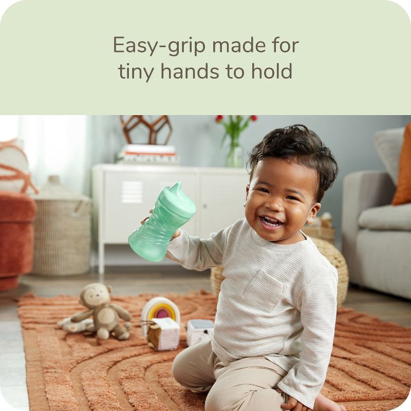 slide 3 of 7, NUK 10 fl oz Fun Grips Hard Spout - Blue/Green - 2pk, 10 fl oz, 2 ct