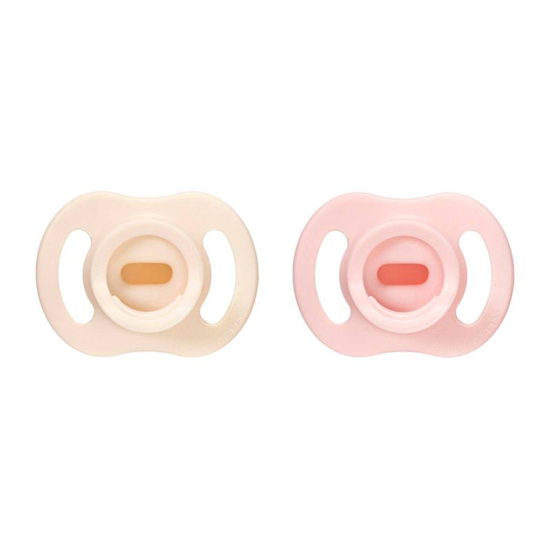 slide 1 of 8, Tommee Tippee UltraLight Stay Put Silicone Pacifier 0-6m - Light Pink & Dark Pink - 2pk, 2 ct