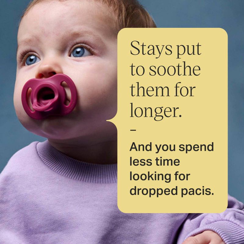 slide 4 of 8, Tommee Tippee UltraLight Stay Put Silicone Pacifier 0-6m - Light Pink & Dark Pink - 2pk, 2 ct