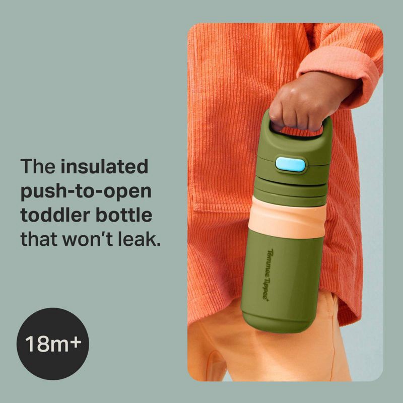 slide 7 of 8, Tommee Tippee 11oz Insulated On the Go Straw Sippy Cup - Green, 11 oz