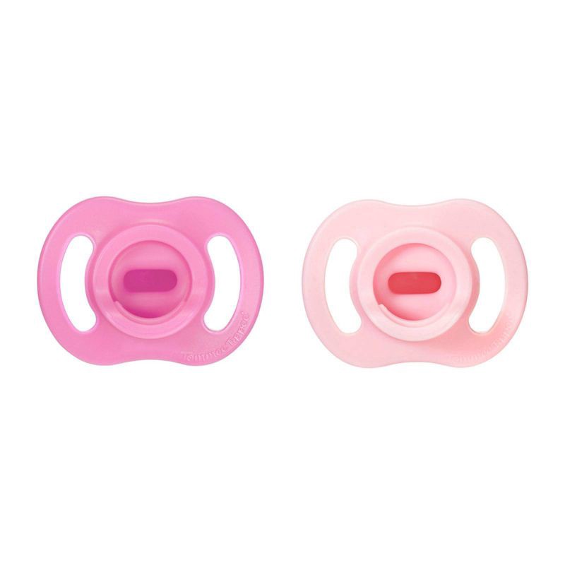 slide 1 of 8, Tommee Tippee UltraLight Stay Put Silicone Pacifier 6-18m - Pink & Purple - 2pk, 2 ct