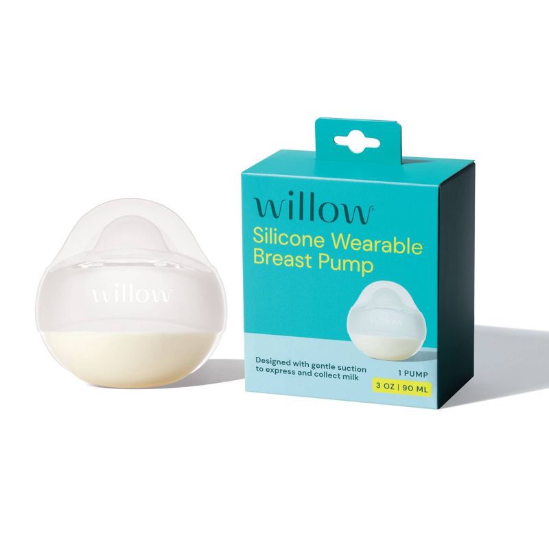 slide 1 of 9, WILLOW Passive Manual Breast Pump - 3oz, 3 oz