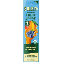 Solely Organic Mango & Blueberry Fruit Jerky - 0.8oz