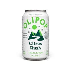 OLIPOP 9g Fiber Prebiotic Soda Citrus Rush - 12 fl oz Can