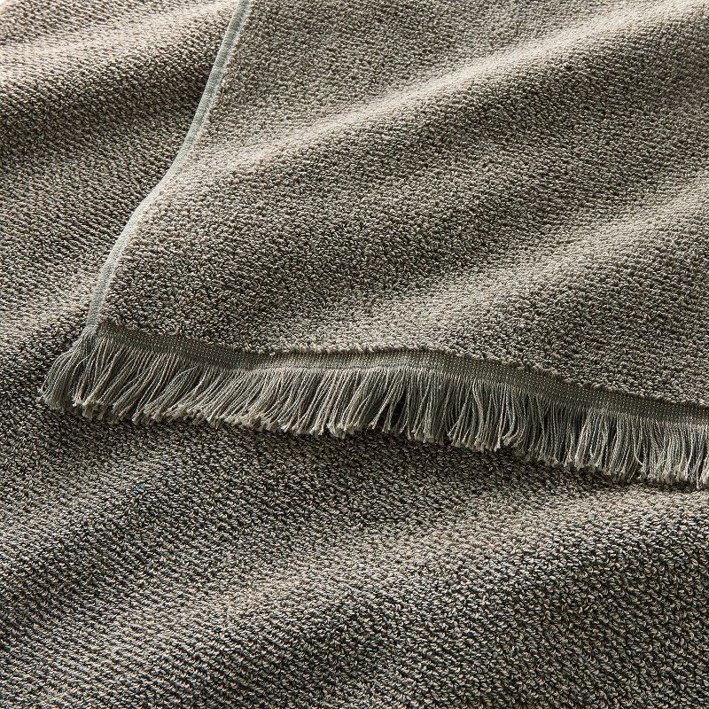 slide 3 of 4, 2pk Organic Texture Hand Towel Olive - Casaluna™, 2 ct