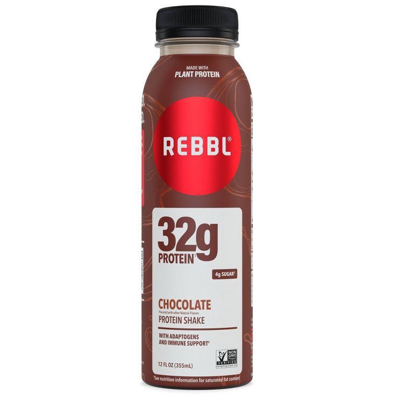 slide 1 of 3, REBBL Chocolate Protein Shake - 12 fl oz, 12 fl oz
