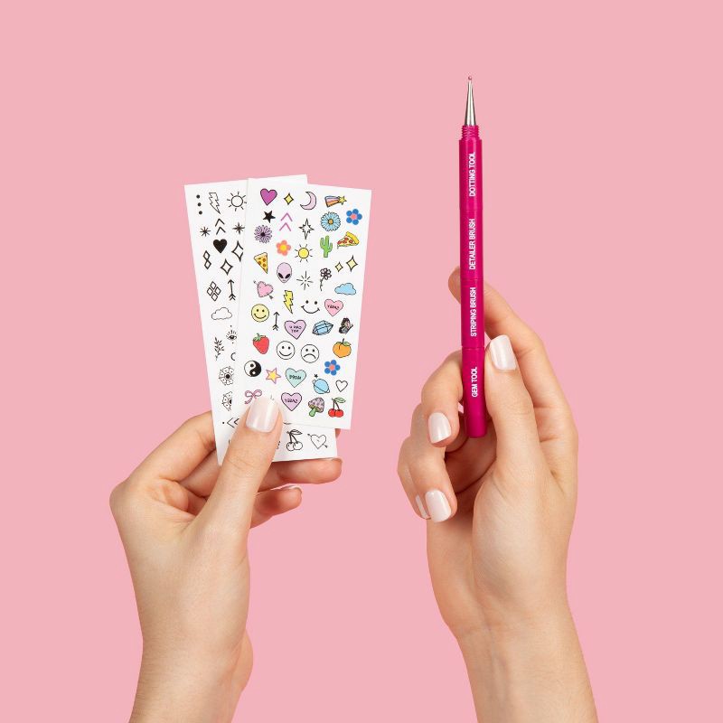 slide 3 of 12, JAPONESQUE Nailed It! Art Kit. Inked By Dani Nail Art Tattoos - 6pc, 6 ct