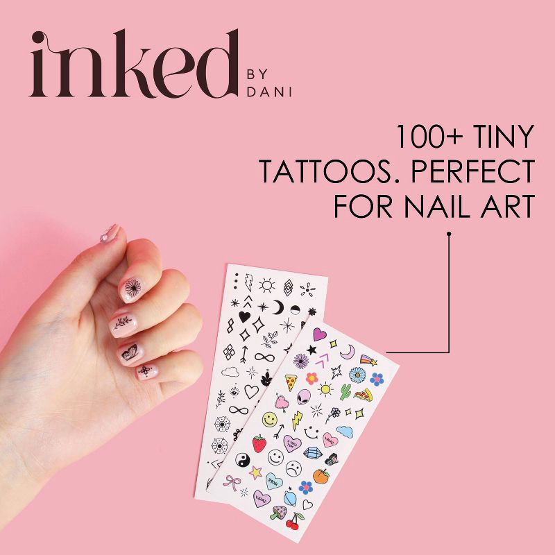 slide 4 of 12, JAPONESQUE Nailed It! Art Kit. Inked By Dani Nail Art Tattoos - 6pc, 6 ct