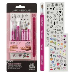 JAPONESQUE Nailed It! Art Kit. Inked By Dani Nail Art Tattoos - 6pc