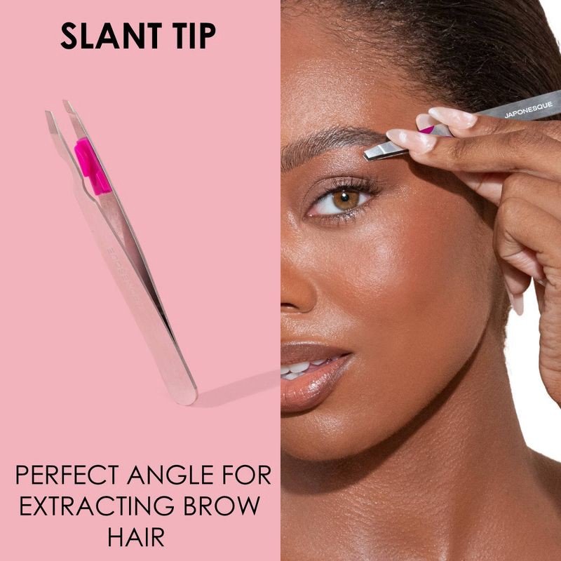 slide 4 of 10, JAPONESQUE Smart-Guide Slant Tweezer, 1 ct