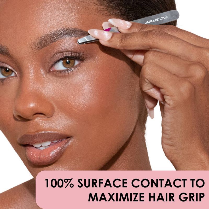 slide 8 of 10, JAPONESQUE Smart-Guide Slant Tweezer, 1 ct