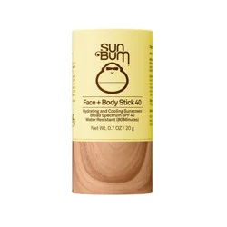 Sun Bum Face + Body Stick - SPF 40 - 0.7oz: Gluten-Free, Oxybenzone-Free, Octinoxate-Free, Original Scent