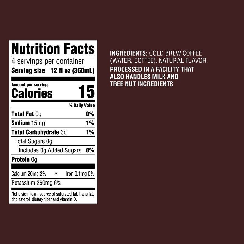 slide 5 of 5, Black Medium Roast Cold Brew Coffee - 48 fl oz - Good & Gather™, 48 fl oz