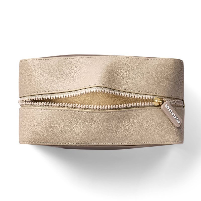 slide 3 of 3, Sonia Kashuk™ Loaf Travel Makeup Bag - Tan With Window, 1 ct