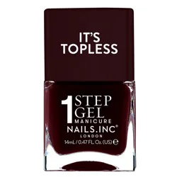 Nails Inc. It's Topless, 4-in-1 Base Coat, Treatment, Color and Top Coat 1-Step Gel Nail Polish - Billie - 0.47 fl oz