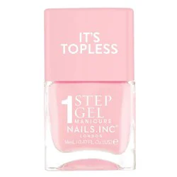 Nails Inc. It's Topless, 4-in-1 Base Coat, Treatment, Color and Top Coat 1-Step Gel Nail Polish - Sabrina - 0.47 fl oz