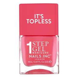 Nails Inc. It's Topless, 4-in-1 Base Coat, Treatment, Color and Top Coat 1-Step Gel Nail Polish - Sofia - 0.47 fl oz