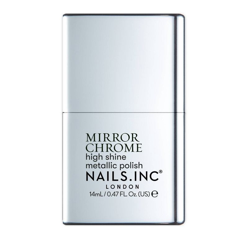 slide 1 of 6, Nails Inc. Mirror Chrome Nail Polish - Silver Served - 0.47 fl oz, 0.47 fl oz