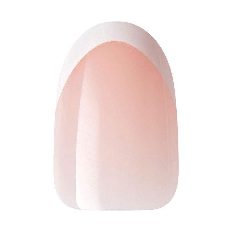 slide 7 of 8, KISS Products Classy French Tip Press-On Fake Nails - Short Oval - Exclusive Only - 28ct, 28 ct