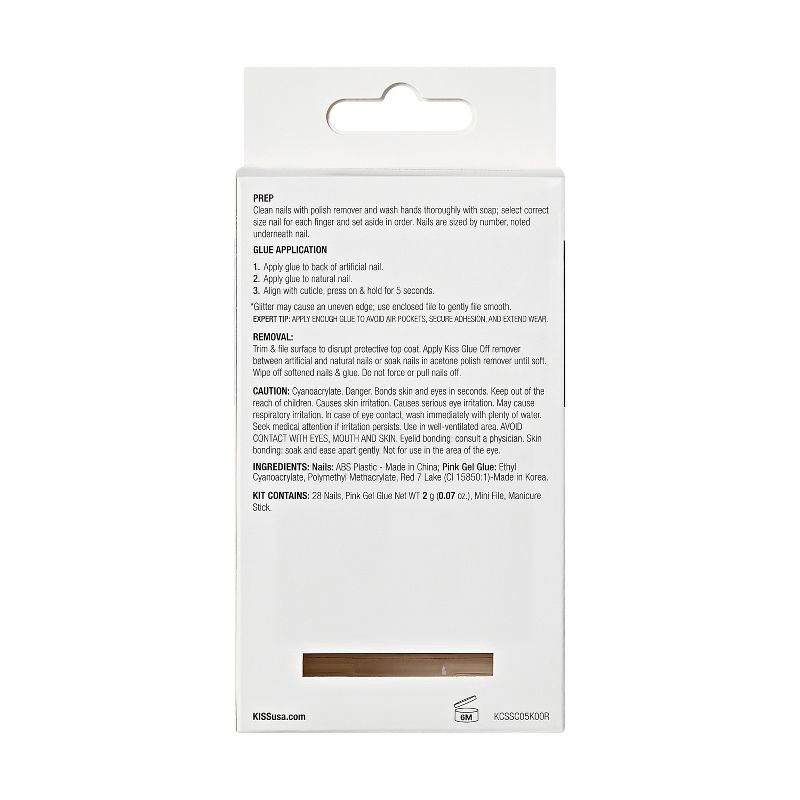 slide 8 of 8, KISS Products Classy French Tip Press-On Fake Nails - Short Oval - Exclusive Only - 28ct, 28 ct