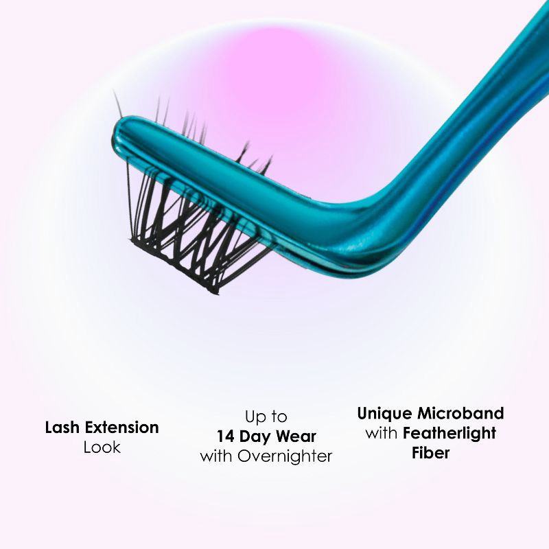 slide 4 of 10, KISS Products Falscara Clear Band Lash Extension Kit - 36ct, 36 ct
