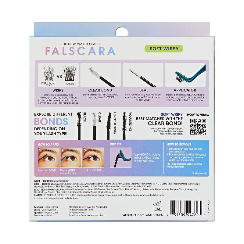 slide 10 of 10, KISS Products Falscara Clear Band Lash Extension Kit - 36ct, 36 ct