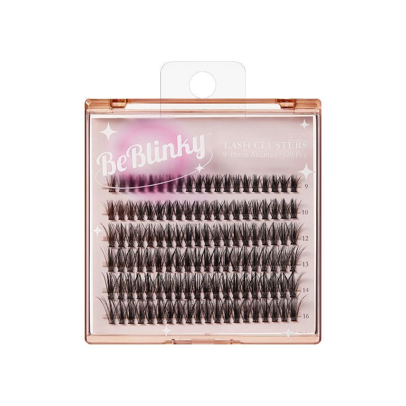 slide 1 of 7, BeBlinky False Eyelash Clusters - Narrow Band, Wispy - 120ct, 120 ct