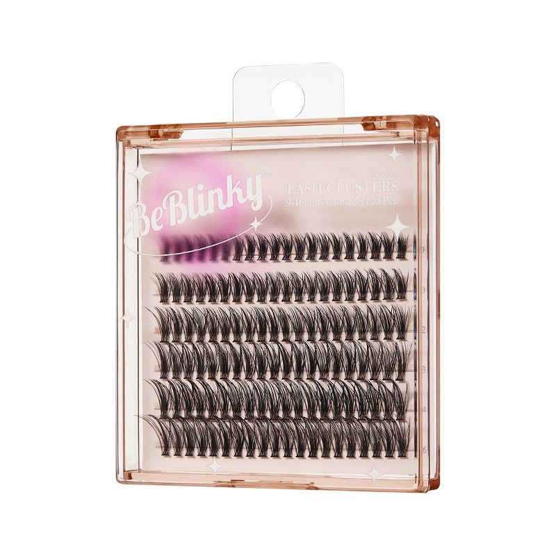 slide 6 of 7, BeBlinky False Eyelash Clusters - Narrow Band, Wispy - 120ct, 120 ct