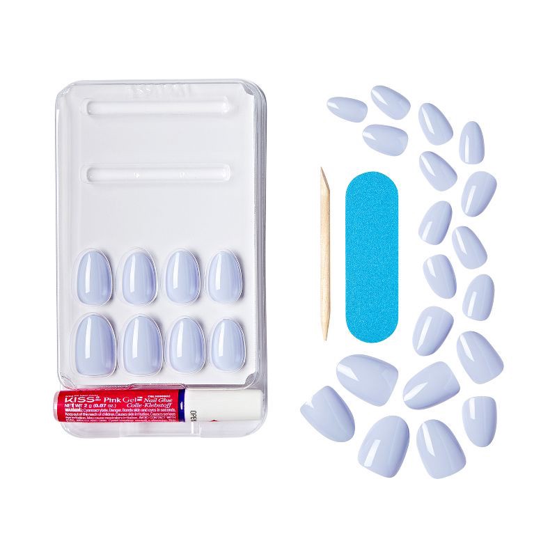 slide 3 of 10, KISS Products Gel Fantasy Fake Nails - Day 1 - 31ct, 1 x 31 ct