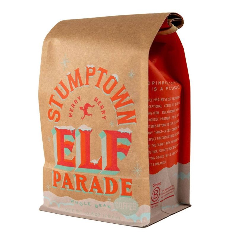 slide 4 of 5, Stumptown Elf Parade Medium Roast Whole Bean Coffee - 10.5oz, 10.5 oz