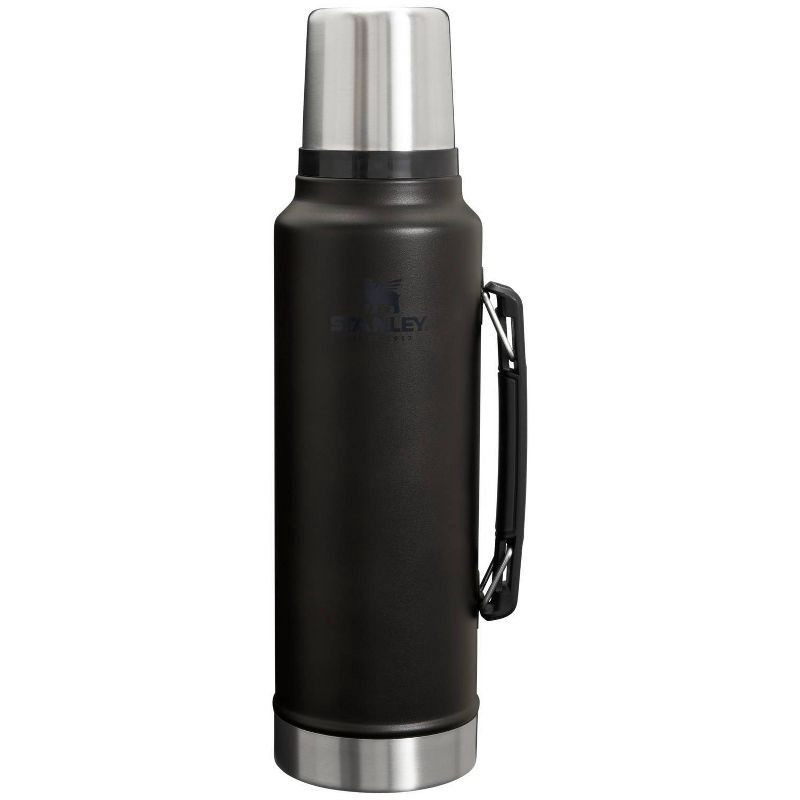 slide 1 of 3, Stanley 48oz Legendary Classic Bottle - Black 2.0: Stainless Steel Drinkware, 48 oz
