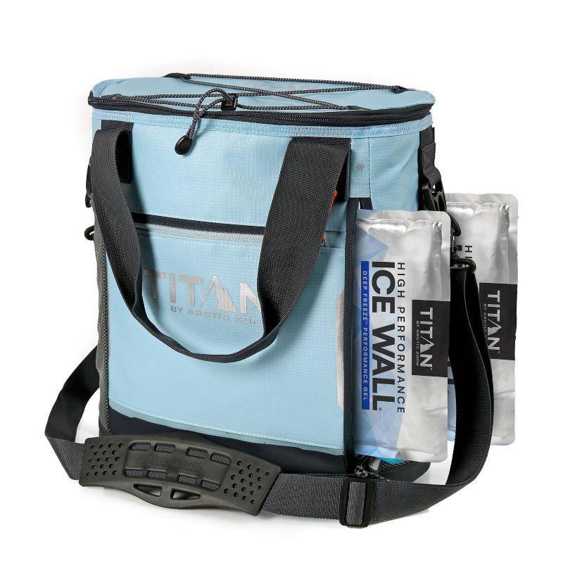 slide 3 of 10, Titan by Arctic Zone 13qt Bucket Cooler with Ice Walls - Arctic Peak: Soft-Sided Portable Cooler, 13 qt