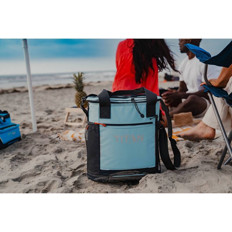 slide 8 of 10, Titan by Arctic Zone 13qt Bucket Cooler with Ice Walls - Arctic Peak: Soft-Sided Portable Cooler, 13 qt